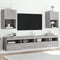 Tv-meubels met LED-verlichting 2 st 40,5x30x60 cm grijs sonoma