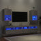 Tv-meubels met LED-verlichting 2 st 40,5x30x60 cm grijs sonoma