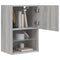 Tv-meubels met LED-verlichting 2 st 40,5x30x60 cm grijs sonoma