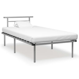 Bedframe metaal grijs 100x200 cm