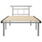 Bedframe metaal grijs 100x200 cm