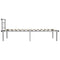 Bedframe metaal grijs 100x200 cm