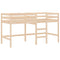 Kinderhoogslaper met ladder 90x190 cm massief grenenhout