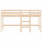 Kinderhoogslaper met ladder 90x190 cm massief grenenhout