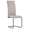 Eetkamerstoelen 2 st kunstleer cappuccino