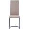 Eetkamerstoelen 2 st kunstleer cappuccino