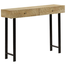Wandtafel 102x30x79 cm massief mangohout