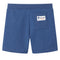 Kindershorts met trekkoord 92 gemleerd donkerblauw