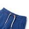 Kindershorts met trekkoord 92 gemleerd donkerblauw