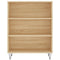 Boekenkast 69,5x32,5x90 cm bewerkt hout sonoma eikenkleurig