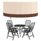 Tuinmeubelhoes rond 600D 213x71 cm oxford beige