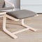 Voetenbank 51x41x40 cm stof taupe
