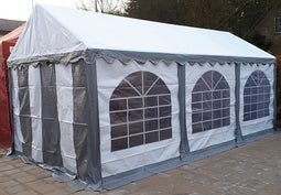 Professionele Partytent PVC 6x12x2,2 mtr in Wit-Grijs
