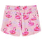 Kindershorts met trekkoord flamingozwembandprint 92 lichtroze