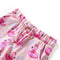 Kindershorts met trekkoord flamingozwembandprint 92 lichtroze