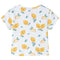 Kindershirt met knoop in de zoom 104 ecru
