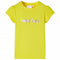 Kindershirt met kapmouwen 140 felgeel