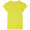 Kindershirt met kapmouwen 140 felgeel
