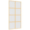 Schuifdeur 102,5x205 cm mat ESG-glas en aluminium goudkleurig