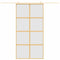Schuifdeur 102,5x205 cm mat ESG-glas en aluminium goudkleurig