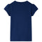 Kindershirt hond in bootprint 104 marineblauw