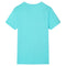 Kindershirt met korte mouwen 128 zeeblauw