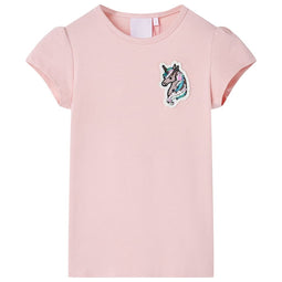Kindershirt 140 lichtroze