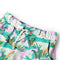Kindershorts met trekkoord dieren en plantenprint 104 lichtmintkleurig