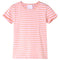 Kindershirt gestreept 128 roze