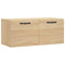 Wandkast 80x36,5x35 cm bewerkt hout sonoma eikenkleurig