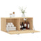 Wandkast 80x36,5x35 cm bewerkt hout sonoma eikenkleurig