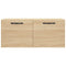 Wandkast 80x36,5x35 cm bewerkt hout sonoma eikenkleurig