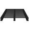 Palletbed massief grenenhout zwart 90x190 cm 3FT Single