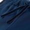 Kinderbroek met zwarte bies 92 marineblauw