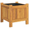 Plantenbak met voering 31x31x30 cm massief acaciahout