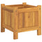 Plantenbak met voering 31x31x30 cm massief acaciahout
