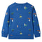 Kindertrui 116 gemleerd donkerblauw