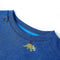 Kindertrui 116 gemleerd donkerblauw