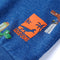 Kindertrui 116 gemleerd donkerblauw