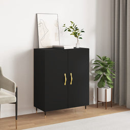 Dressoir 69,5x34x90 cm bewerkt hout zwart