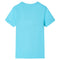 Kindershirt met korte mouwen 128 zeeblauw