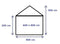 Opslagtent Premium PVC 6x8 mtr in Wit