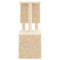 Kattenmeubel met sisal krabpalen 86 cm crmekleurig