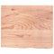 Wastafelblad 60x50x2 behandeld massief hout lichtbruin