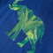 Kindershirt 140 donkerblauw