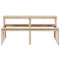 Picknicktafel 160x134x75 cm massief grenenhout