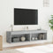 Tv-meubels met LED-verlichting 2 st 60x30x30 cm betongrijs