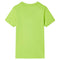 Kindershirt met korte mouwen 116 limoengroen