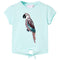 Kindershirt 92 lichtzeeblauw
