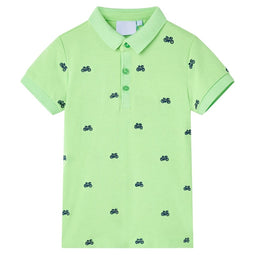 Kinderpoloshirt104 neongroen